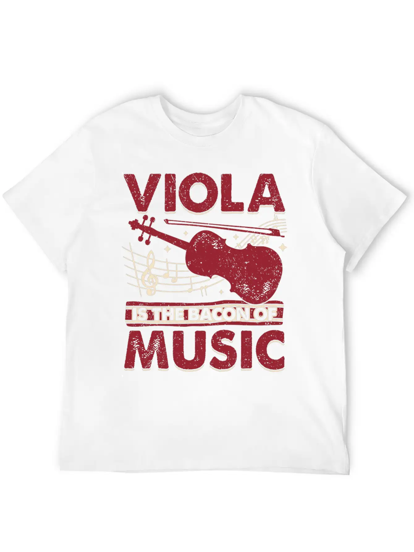 Viola Is The Bacon Of Music Basic Graphic T-Shirt – Daily Comfort In Soft Cotton
