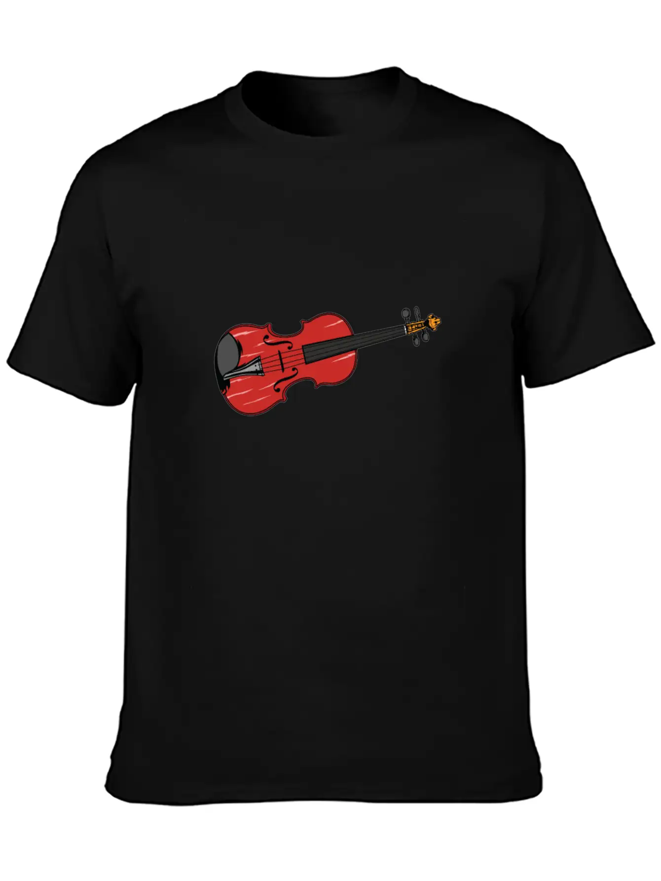 Violin And Violin Are The Same Lightweight Cotton T-Shirt – Daily Comfort Graphic Shirt