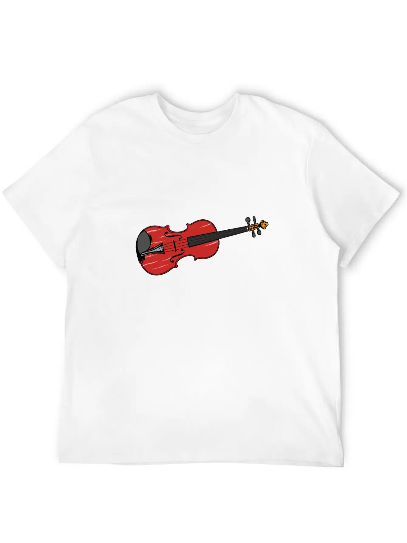 Violin And Violin Are The Same Lightweight Cotton T-Shirt – Daily Comfort Graphic Shirt