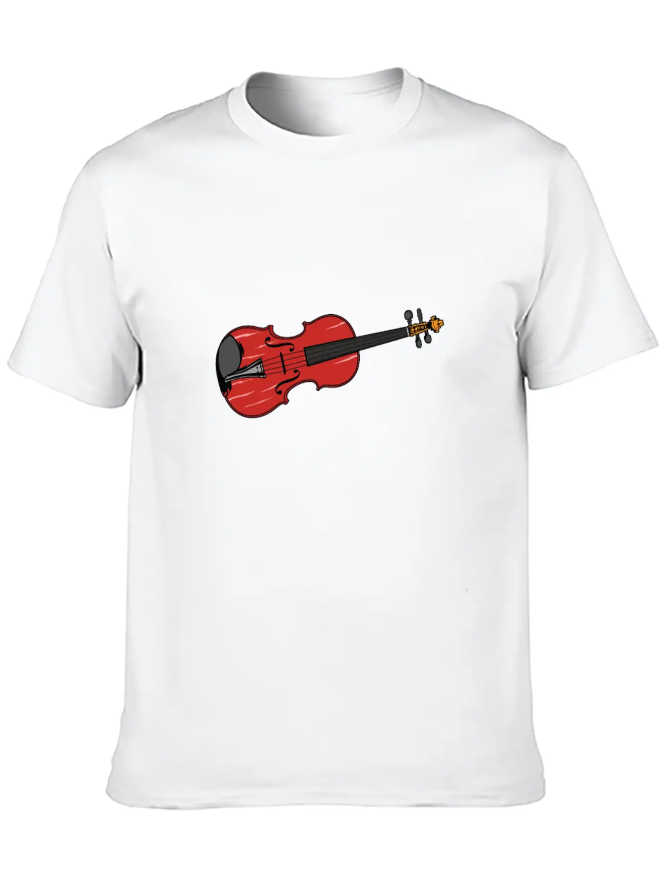 Violin And Violin Are The Same Lightweight Cotton T-Shirt – Daily Comfort Graphic Shirt