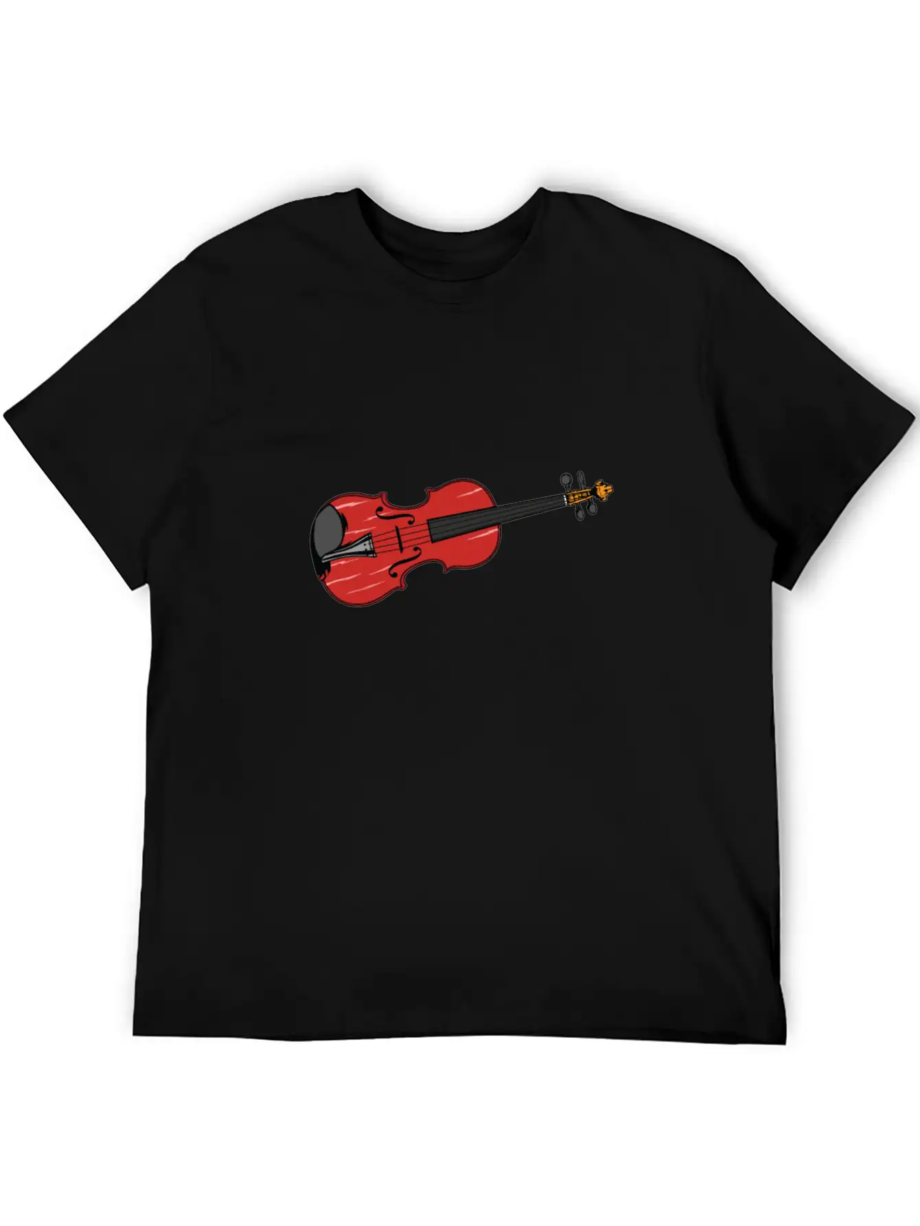 Violin And Violin Are The Same Lightweight Cotton T-Shirt – Daily Comfort Graphic Shirt