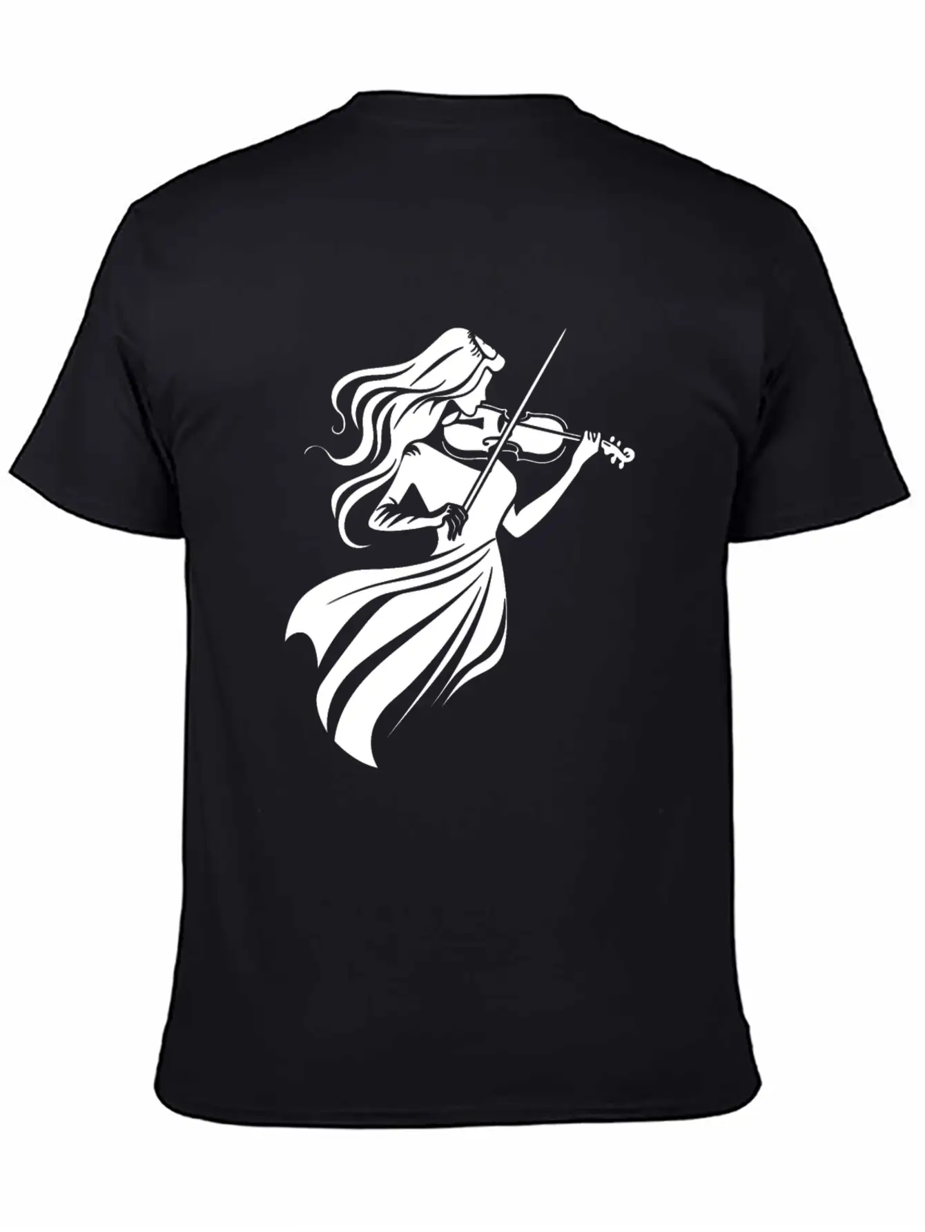 Violin Girl Unisex Casual T-Shirt – Clean Design For Daily Comfort
