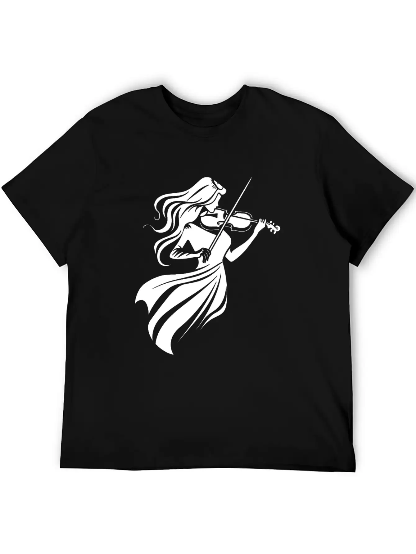 Violin Girl Unisex Casual T-Shirt – Clean Design For Daily Comfort