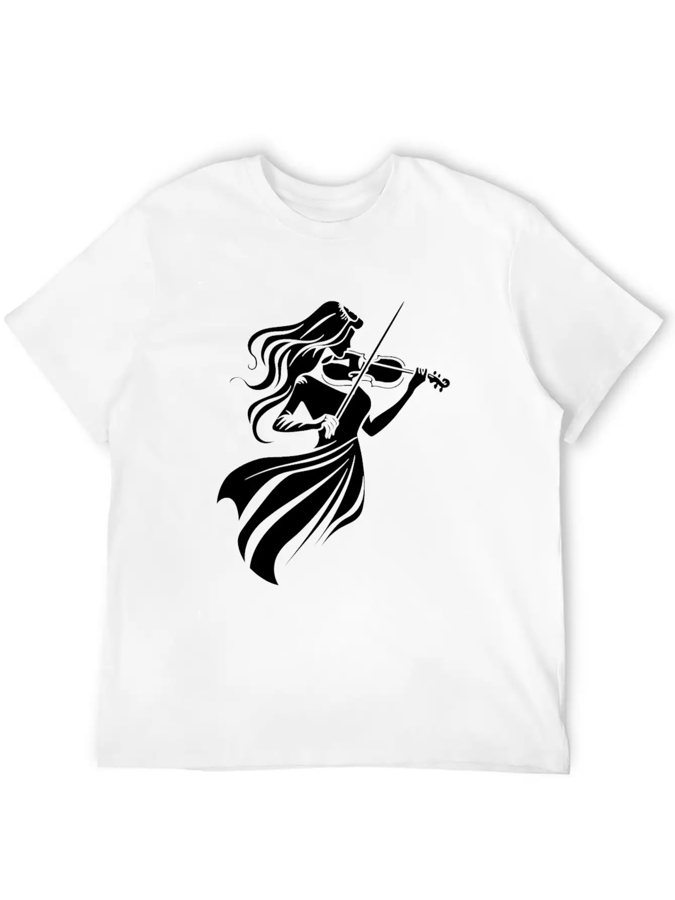 Violin Girl Unisex Casual T-Shirt – Clean Design For Daily Comfort