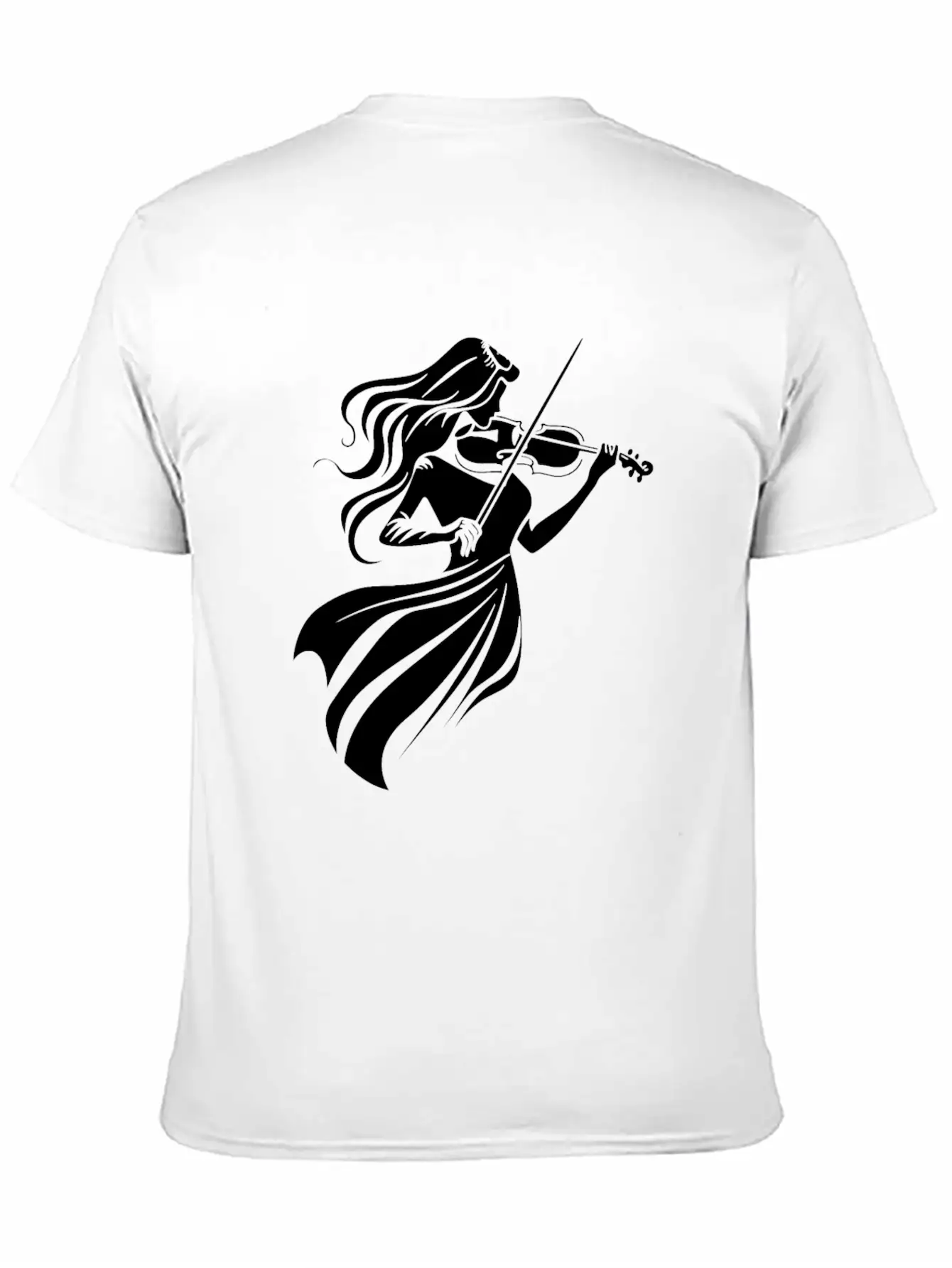 Violin Girl Unisex Casual T-Shirt – Clean Design For Daily Comfort