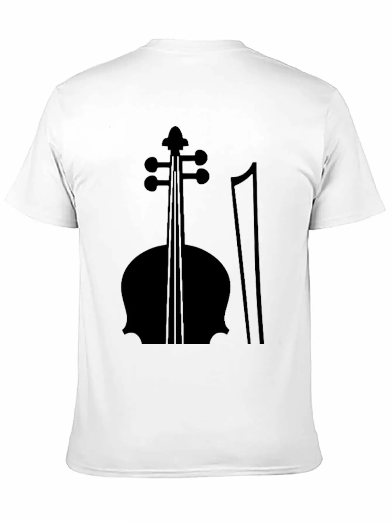 Violin Graphic Unisex Casual T-Shirt – Clean Design For Daily Comfort