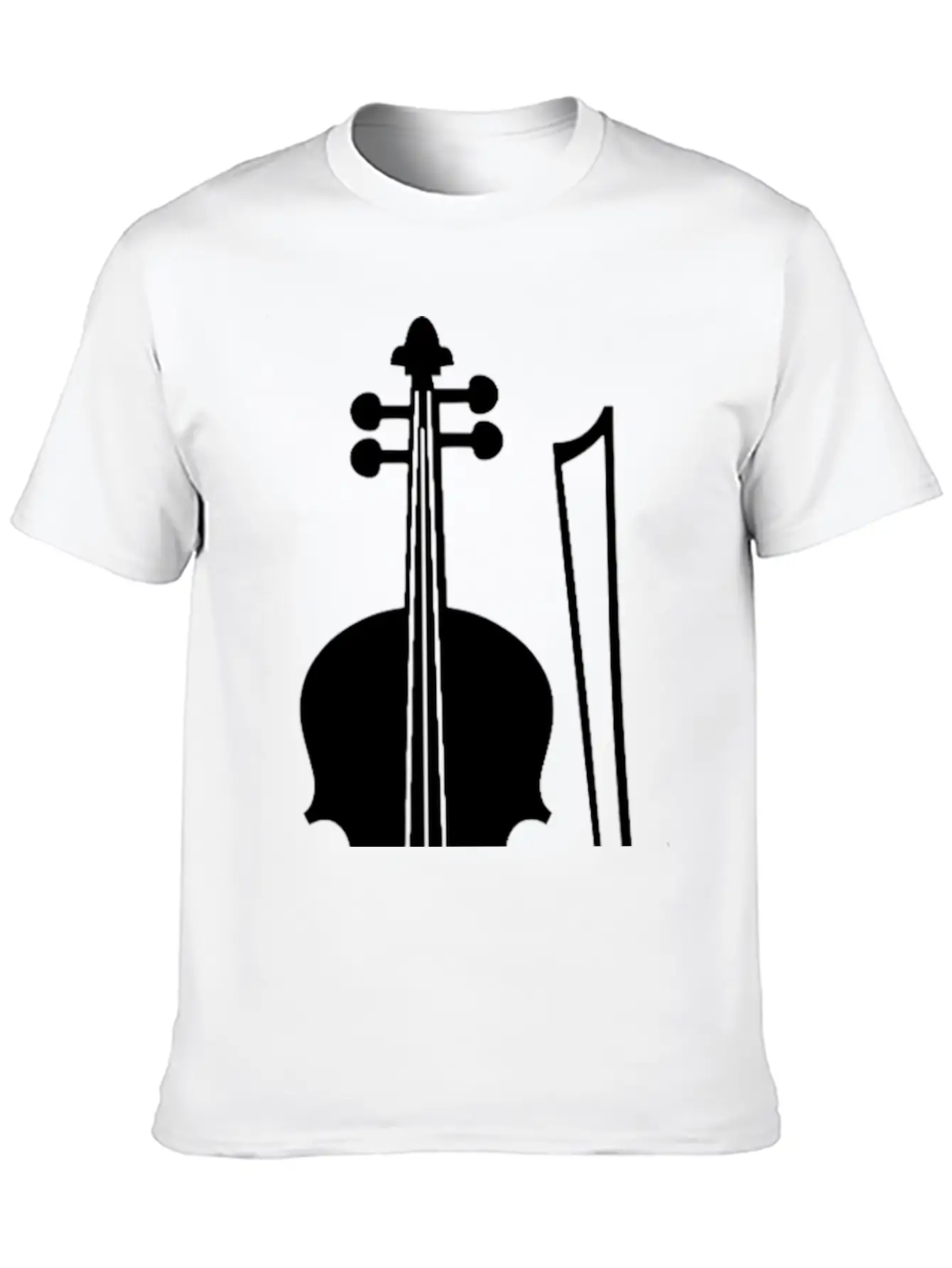 Violin Graphic Unisex Casual T-Shirt – Clean Design For Daily Comfort