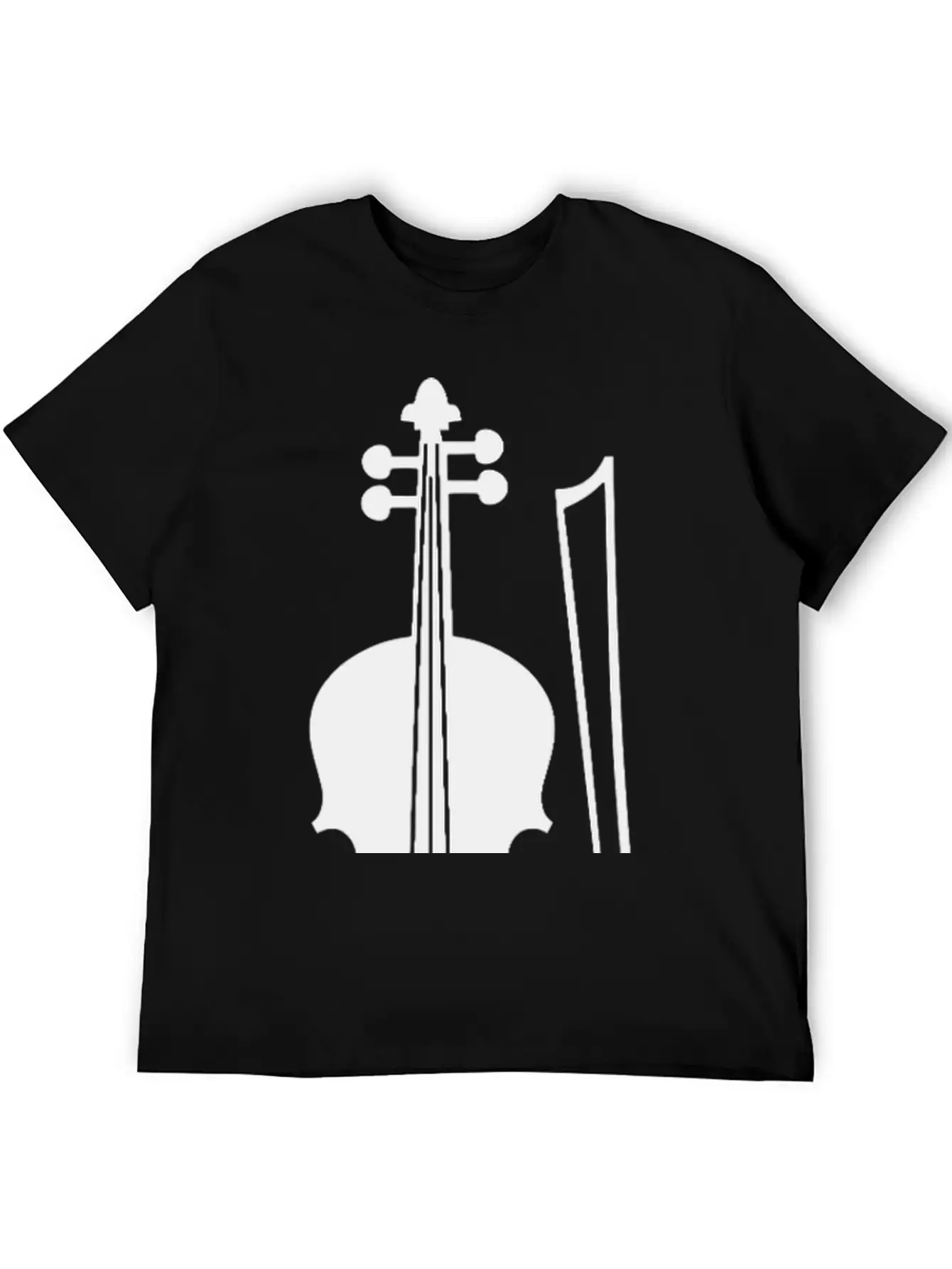 Violin Graphic Unisex Casual T-Shirt – Clean Design For Daily Comfort