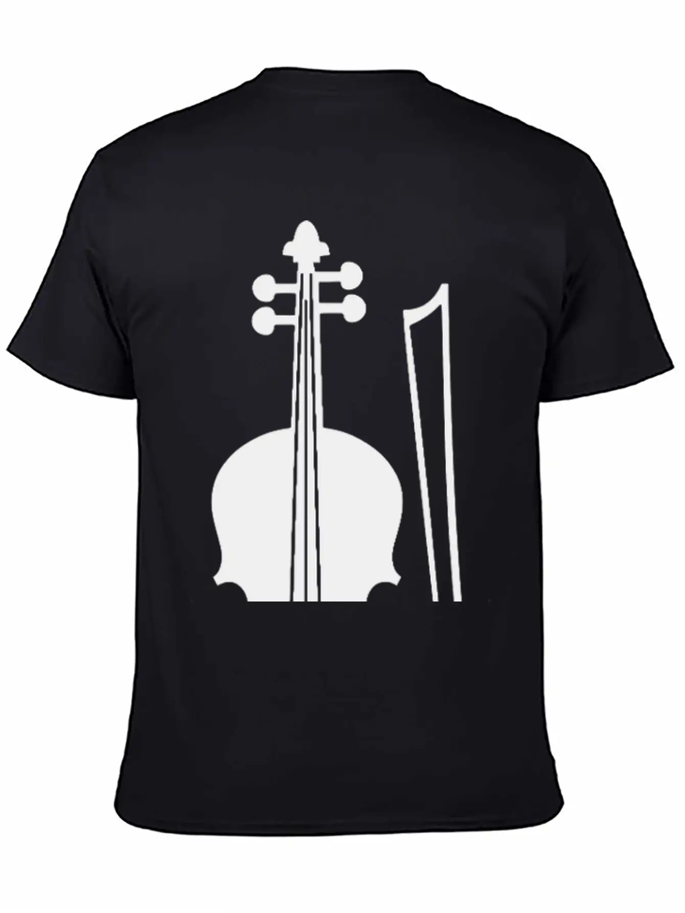 Violin Graphic Unisex Casual T-Shirt – Clean Design For Daily Comfort