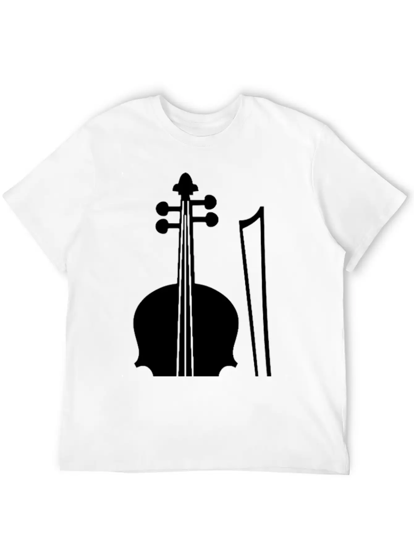 Violin Graphic Unisex Casual T-Shirt – Clean Design For Daily Comfort