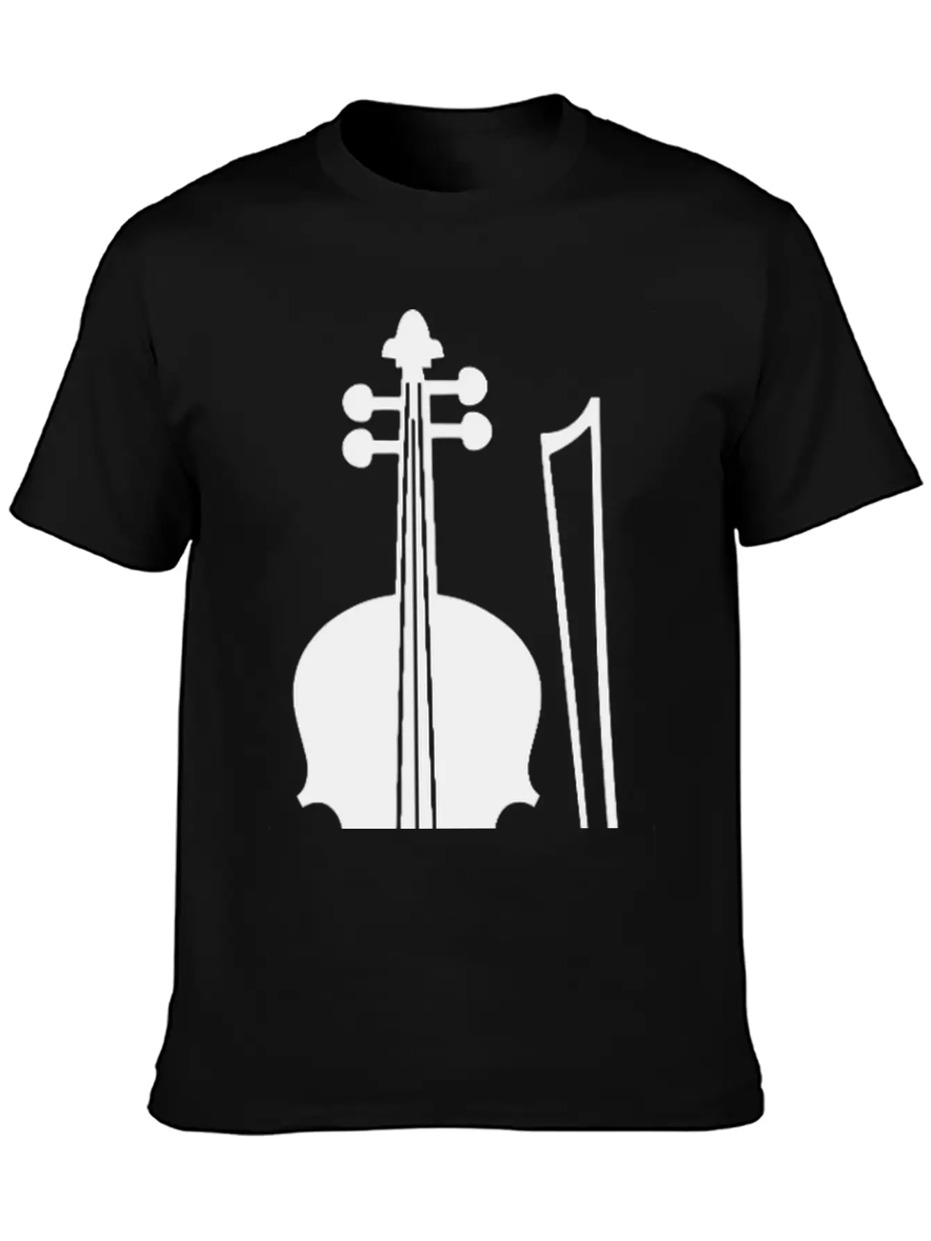 Violin Graphic Unisex Casual T-Shirt – Clean Design For Daily Comfort