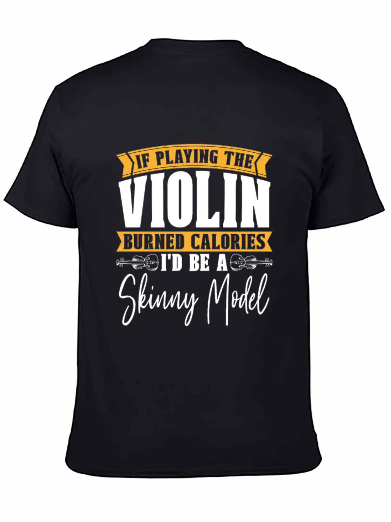 Violin If Playing The Violin Music Note Violinist Comfortable Minimalist Graphic Tee – Summer Style Essential