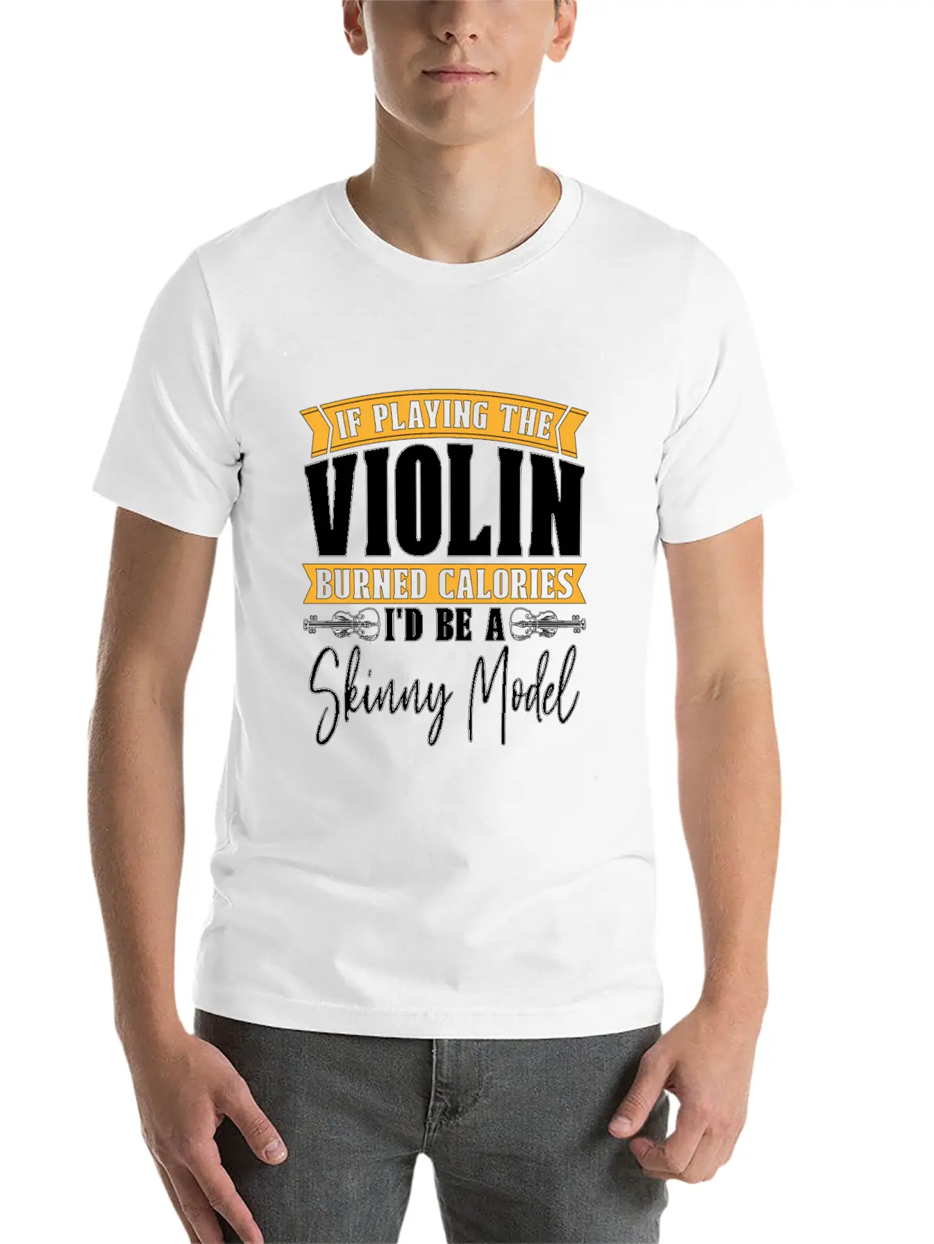 Violin If Playing The Violin Music Note Violinist Comfortable Minimalist Graphic Tee – Summer Style Essential