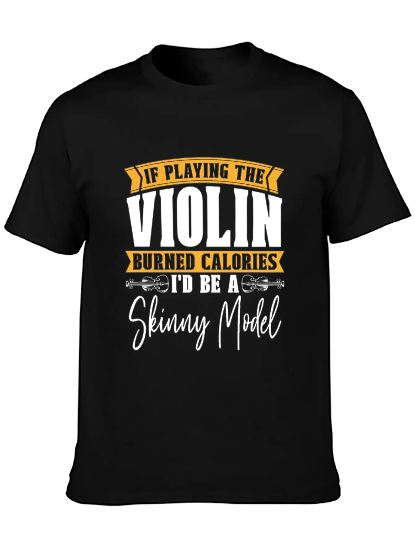 Violin If Playing The Violin Music Note Violinist Comfortable Minimalist Graphic Tee – Summer Style Essential
