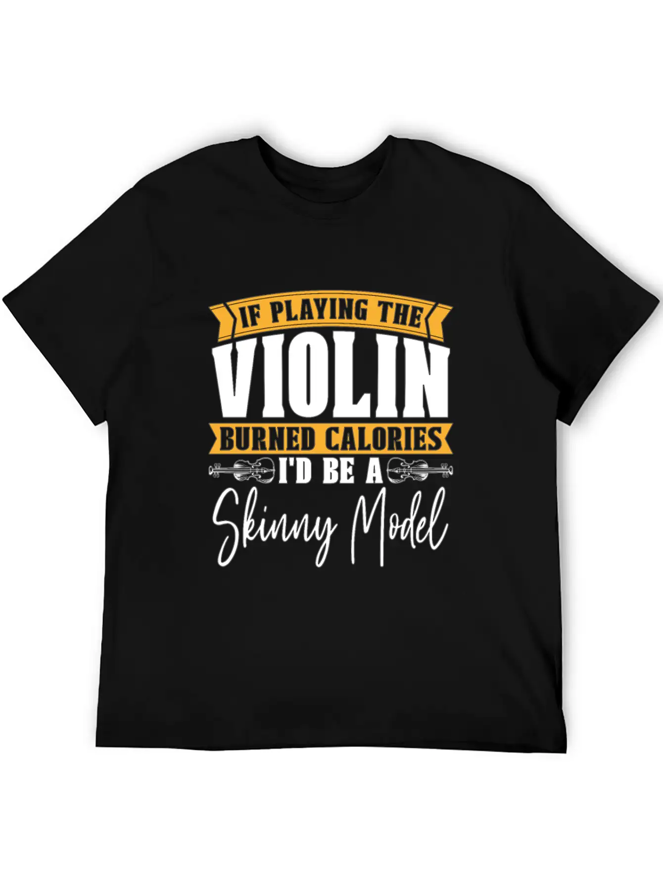 Violin If Playing The Violin Music Note Violinist Comfortable Minimalist Graphic Tee – Summer Style Essential