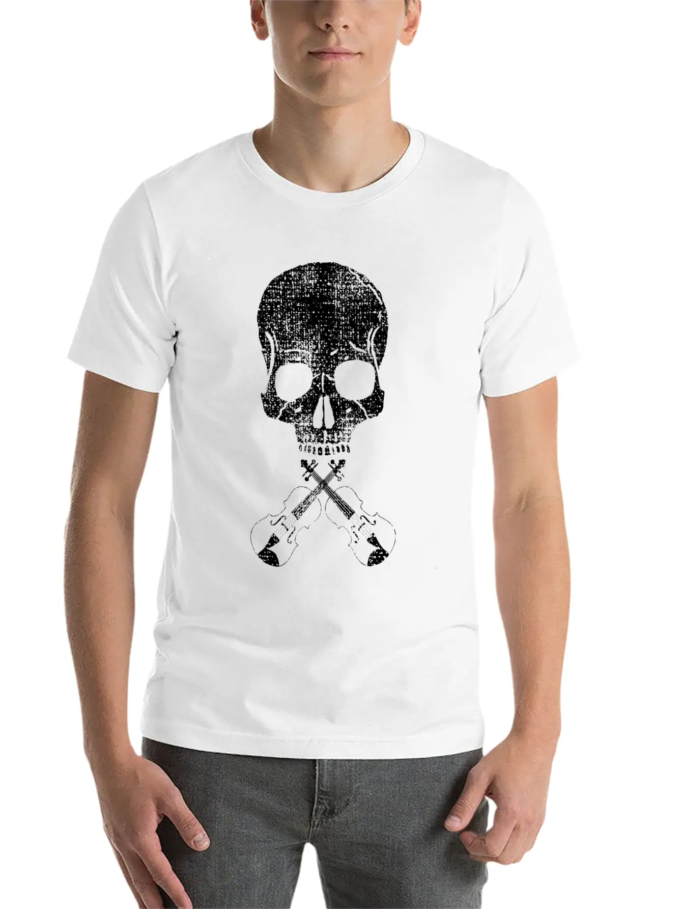 Violin Instrument Metal Basic Graphic T-Shirt – Daily Comfort In Soft Cotton