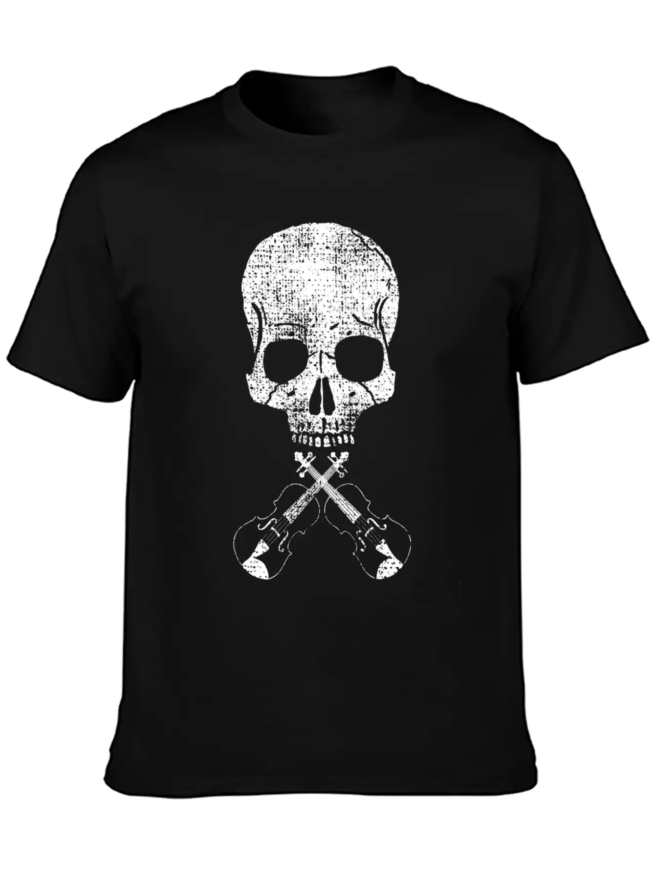 Violin Instrument Metal Basic Graphic T-Shirt – Daily Comfort In Soft Cotton