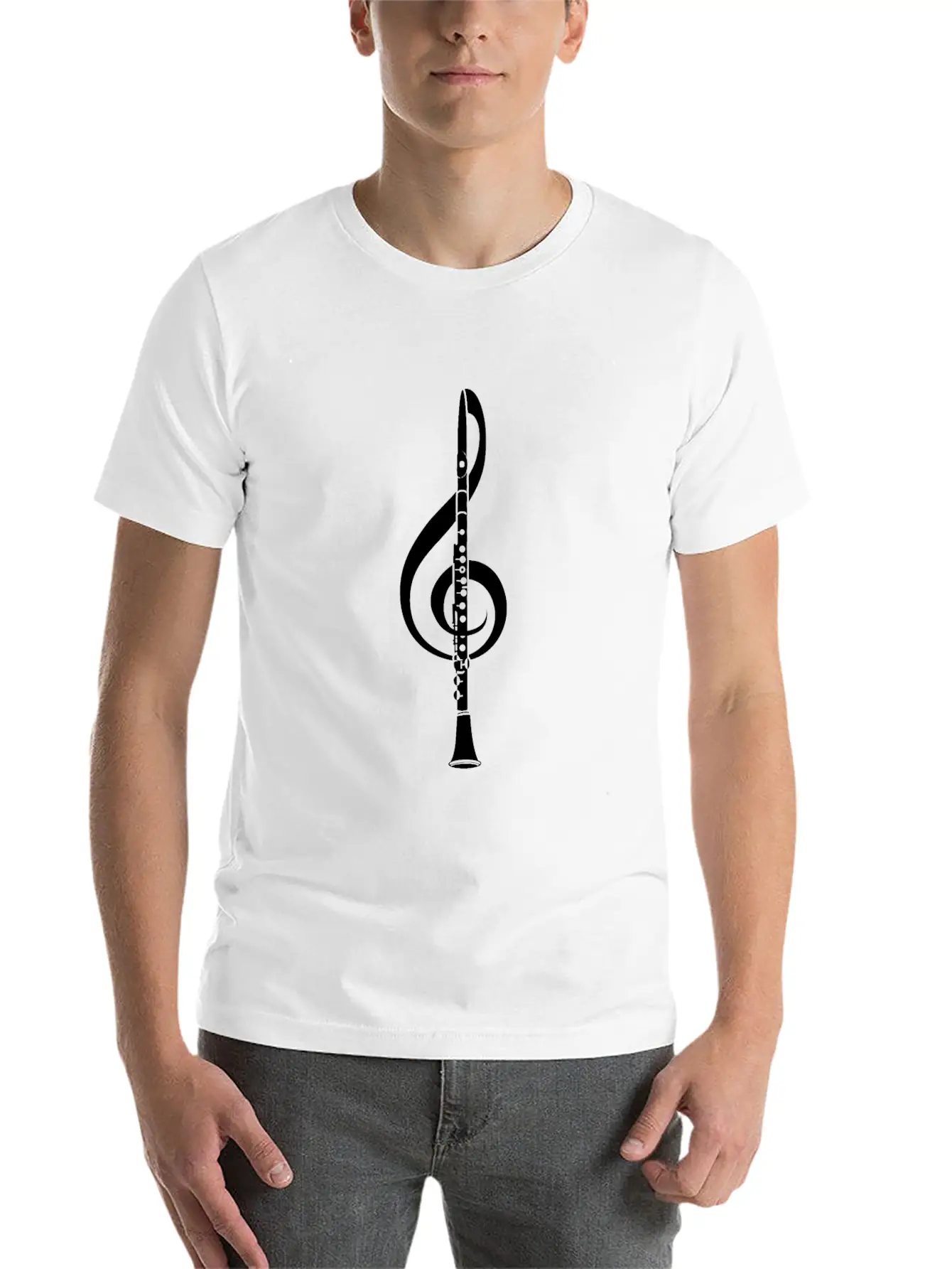 Violin Key Flutist And Musician Gift Basic Graphic T-Shirt – Daily Comfort In Soft Cotton