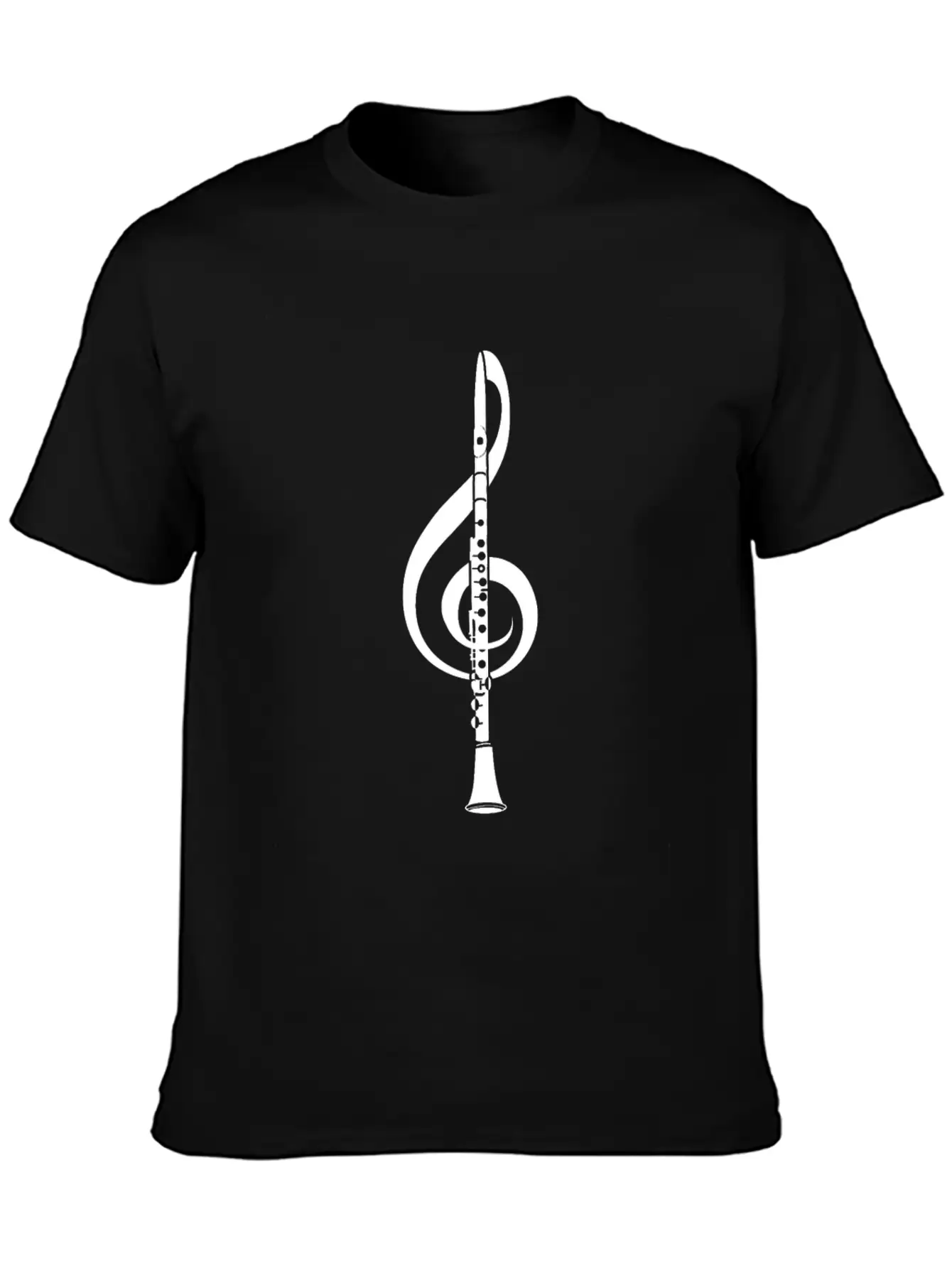 Violin Key Flutist And Musician Gift Basic Graphic T-Shirt – Daily Comfort In Soft Cotton