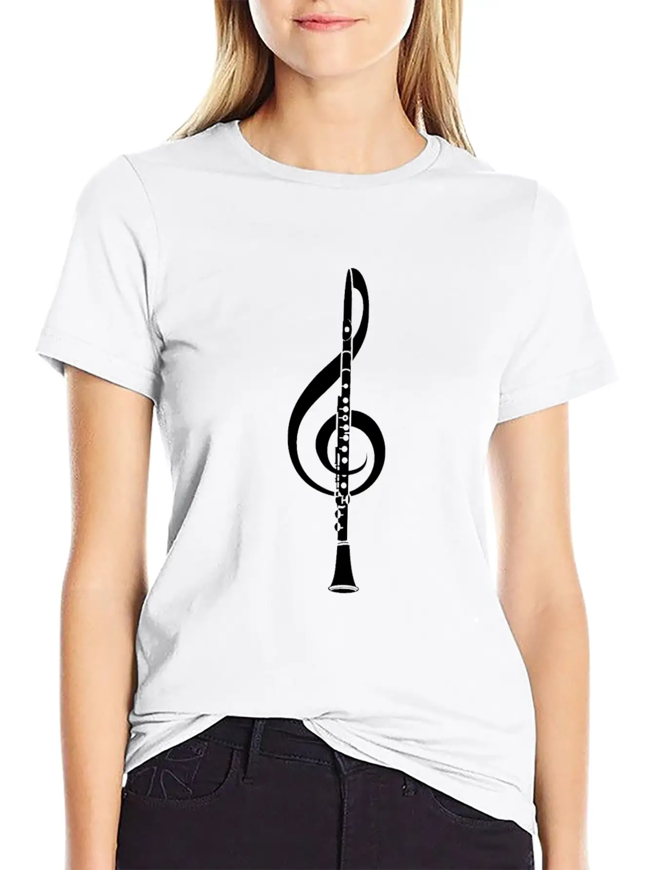 Violin Key Flutist And Musician Gift Basic Graphic T-Shirt – Daily Comfort In Soft Cotton