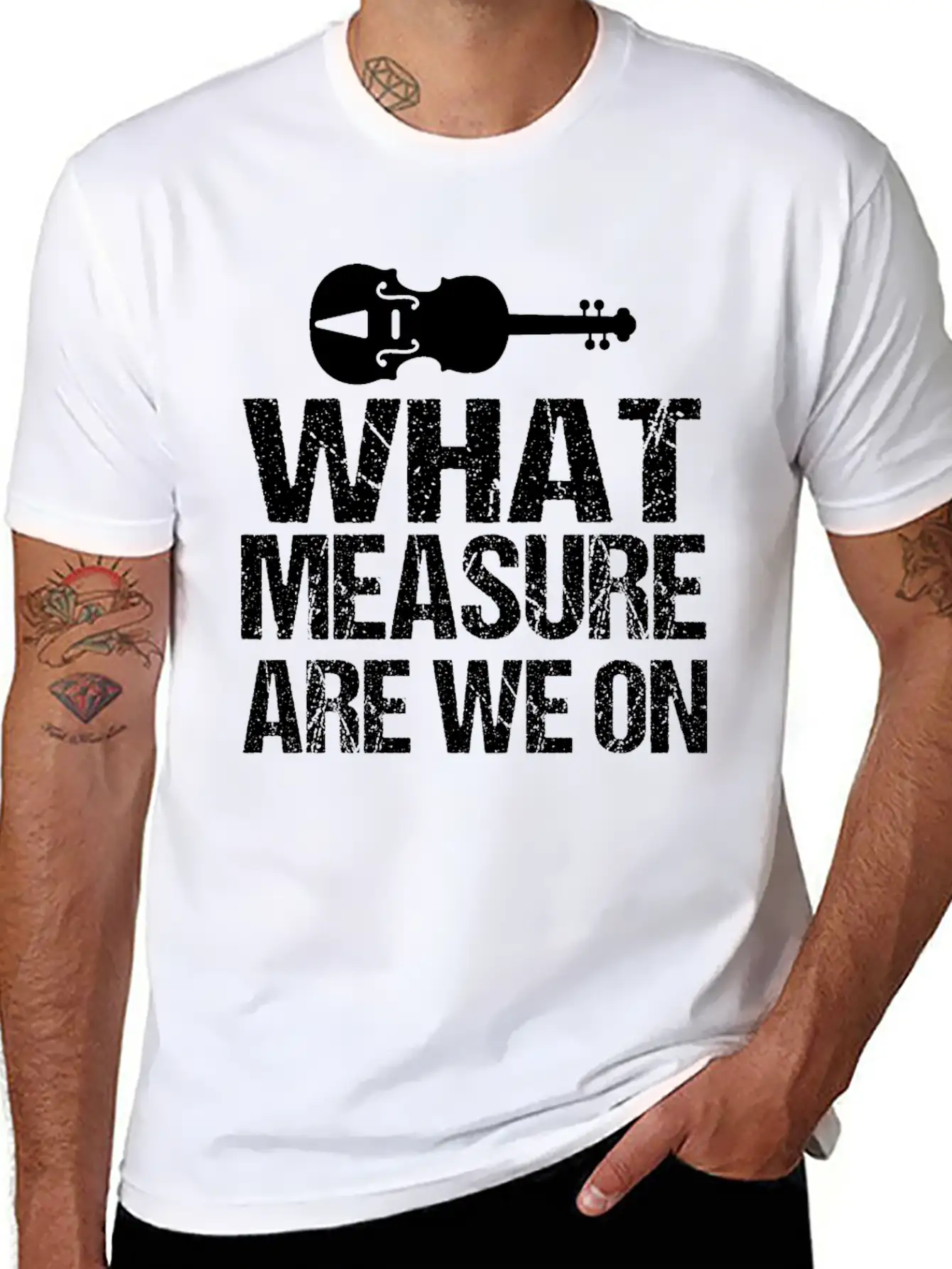 Violin Music Musician Music Player Violins Modern Fit Casual T-Shirt – Clean And Versatile Design