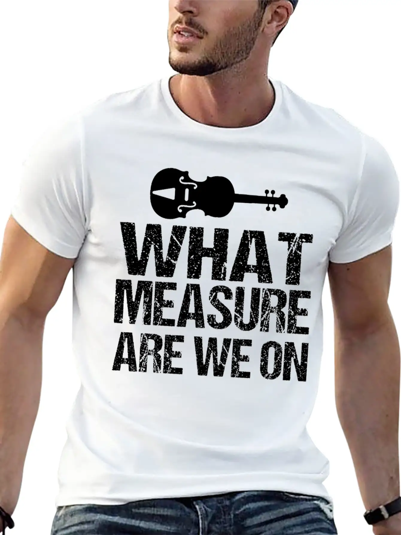 Violin Music Musician Music Player Violins Modern Fit Casual T-Shirt – Clean And Versatile Design