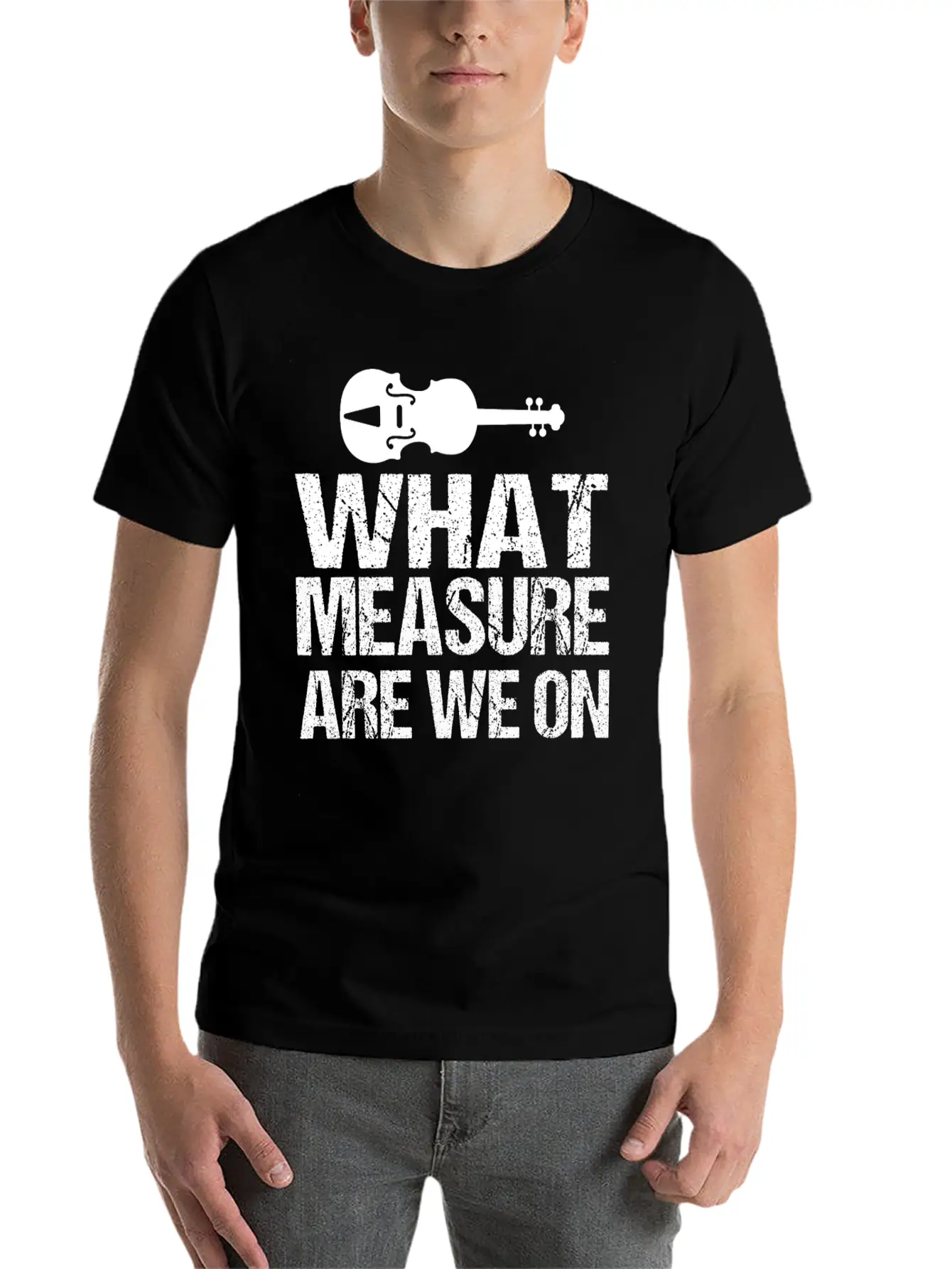 Violin Music Musician Music Player Violins Modern Fit Casual T-Shirt – Clean And Versatile Design