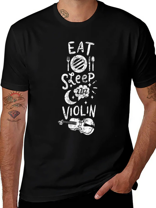 Violin Player Stylish Everyday T-Shirt – Unisex Basic Cotton Tee