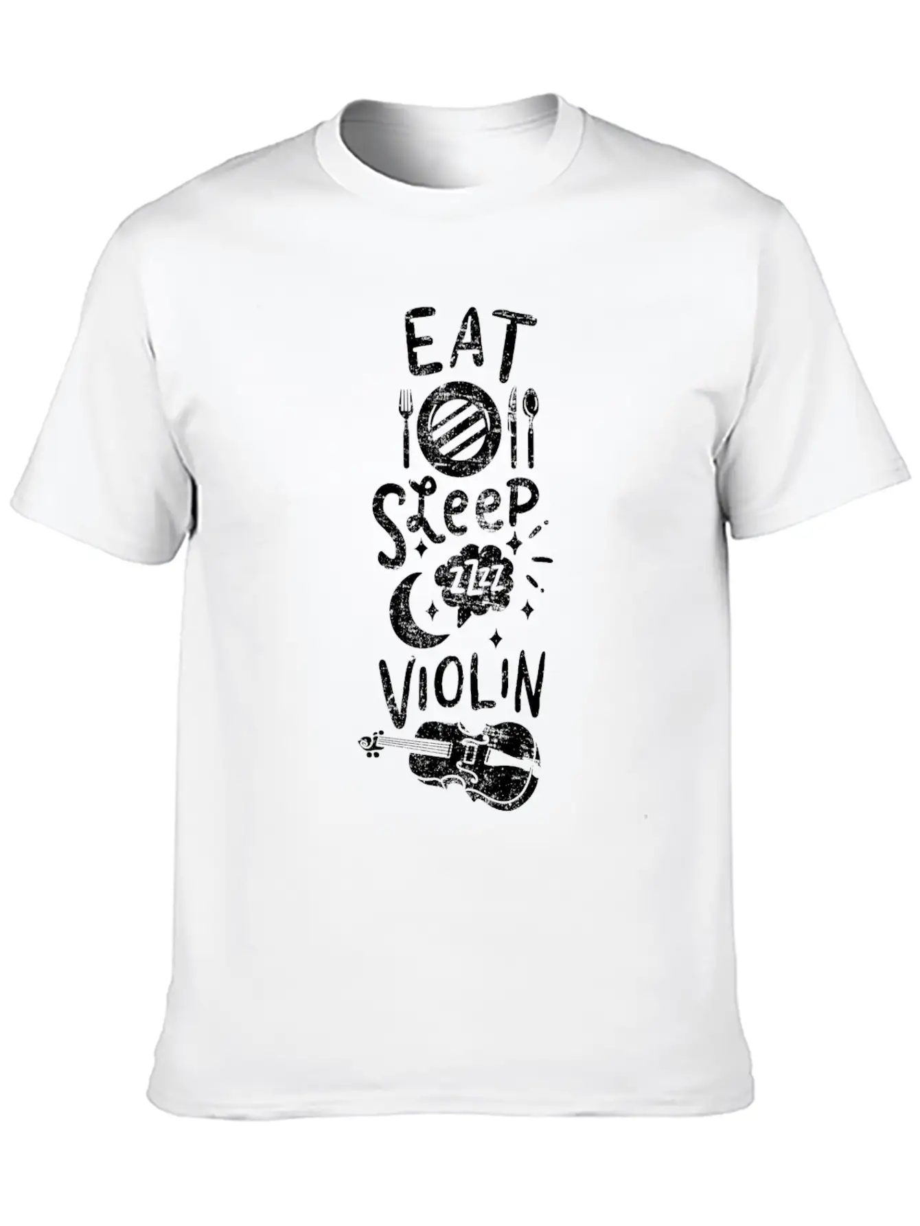 Violin Player Stylish Everyday T-Shirt – Unisex Basic Cotton Tee