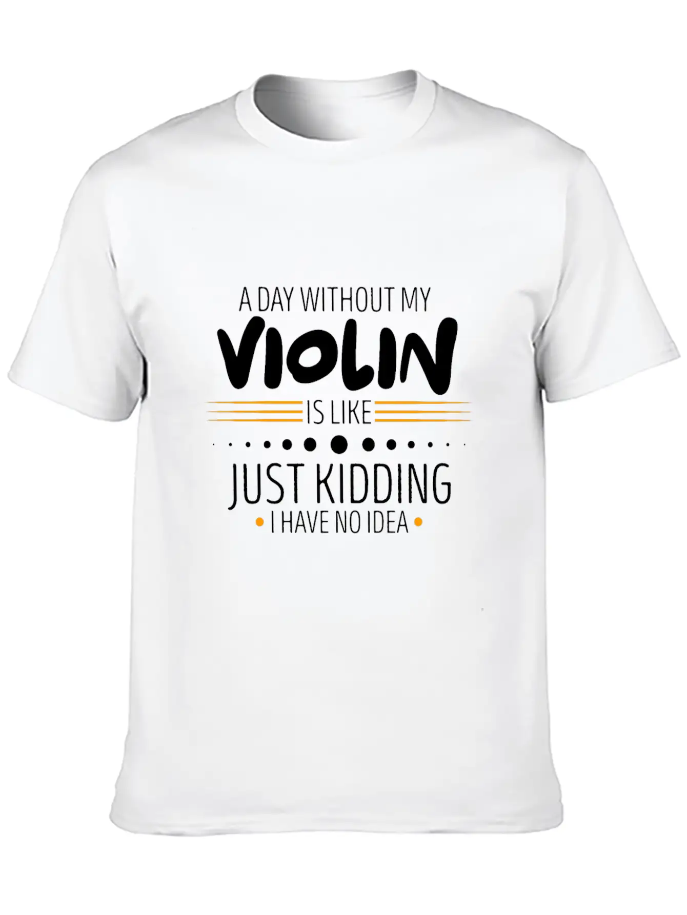 Violin Unisex Casual T-Shirt – Clean Design For Daily Comfort