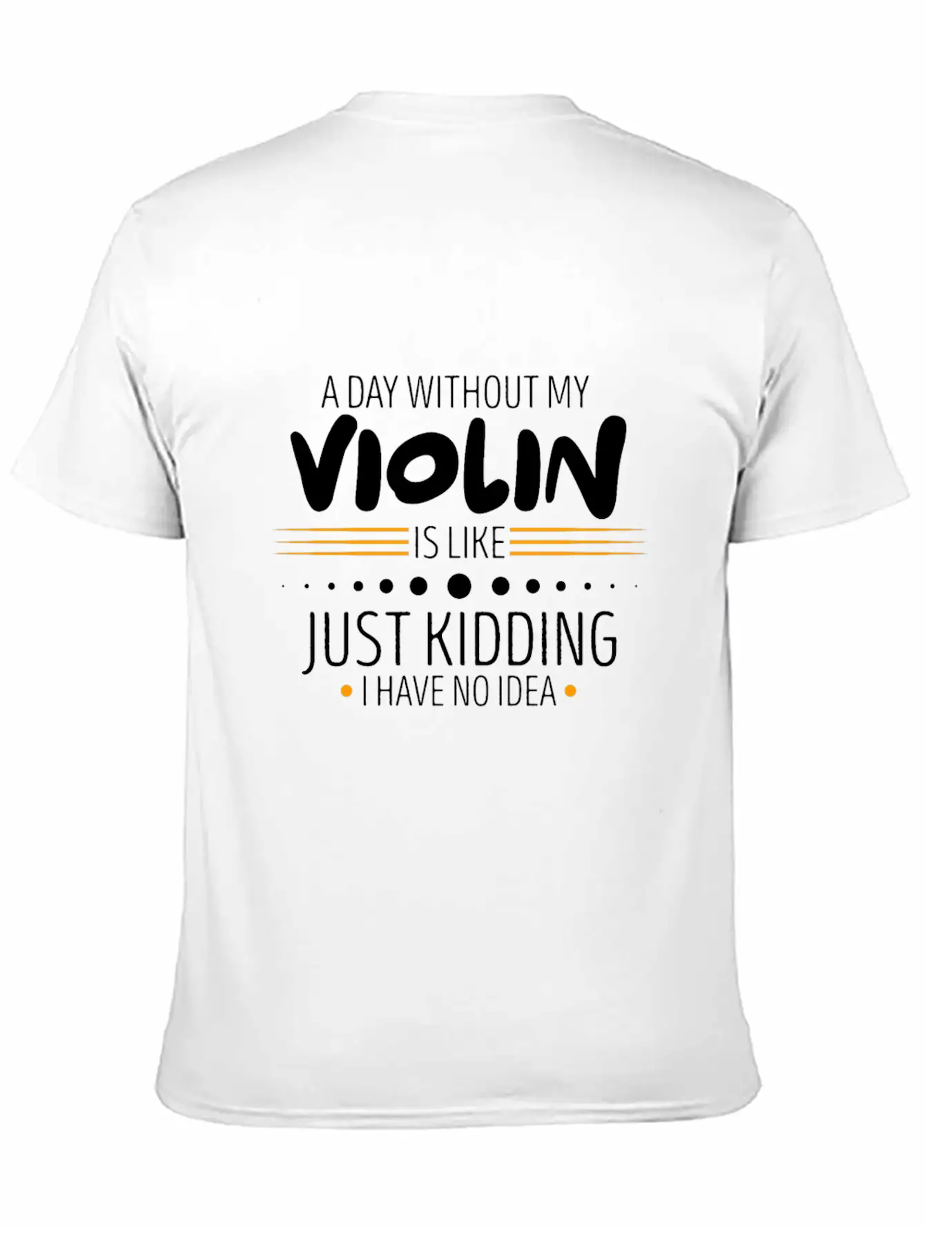 Violin Unisex Casual T-Shirt – Clean Design For Daily Comfort