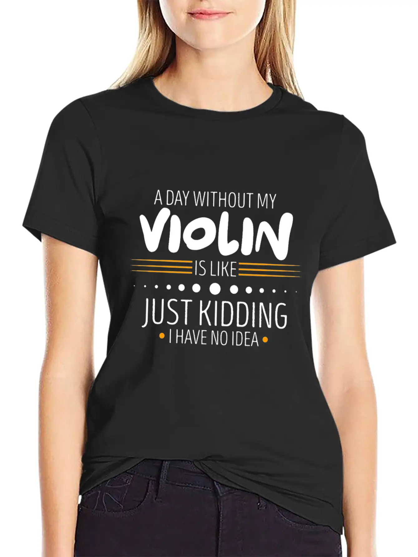 Violin Unisex Casual T-Shirt – Clean Design For Daily Comfort