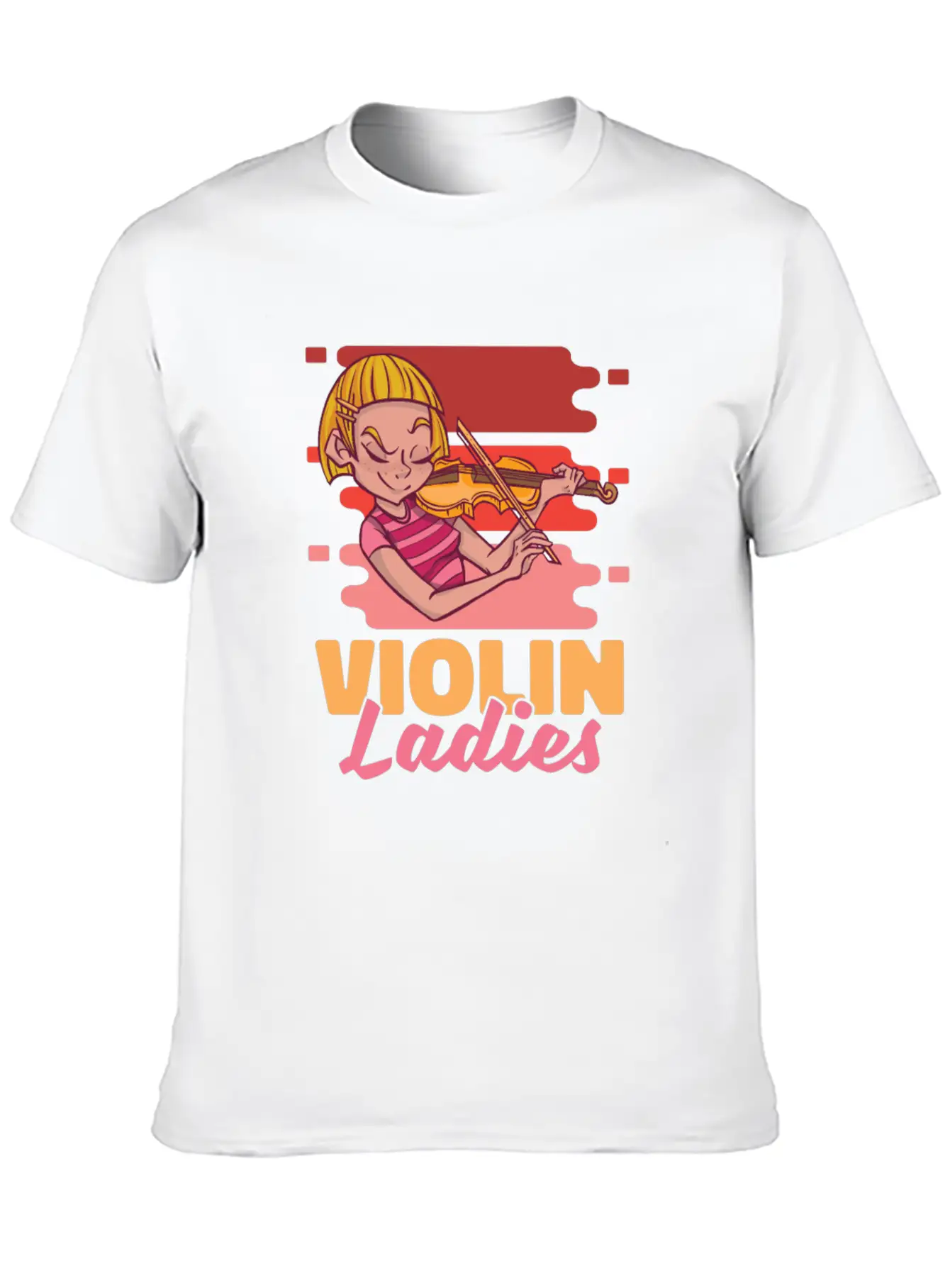 Violin Violinist Ladies Unisex Casual T-Shirt ��� Clean Design For Daily Comfort