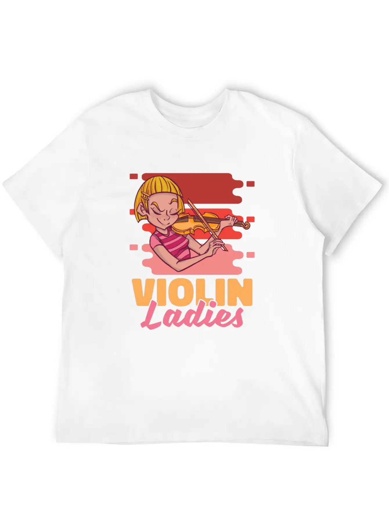 Violin Violinist Ladies Unisex Casual T-Shirt ��� Clean Design For Daily Comfort