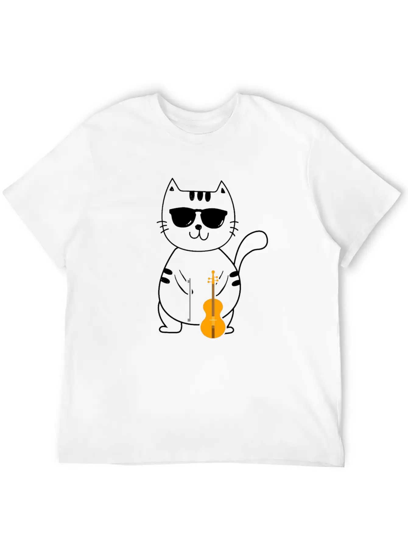Violin Violinist Lightweight Cotton T-Shirt – Daily Comfort Graphic Shirt