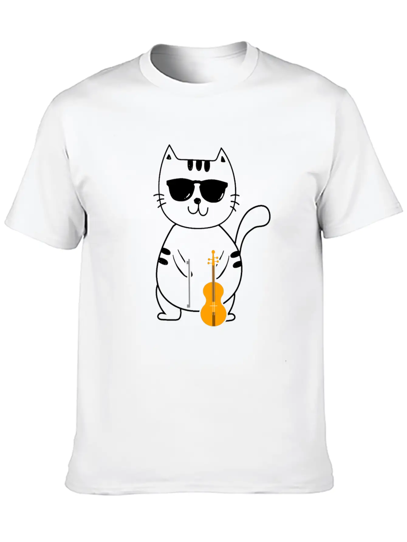 Violin Violinist Lightweight Cotton T-Shirt – Daily Comfort Graphic Shirt