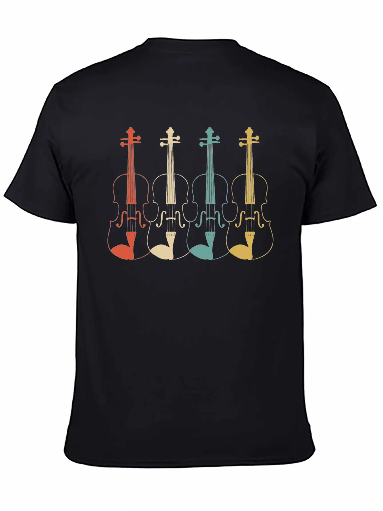 Violins Lightweight Cotton T-Shirt – Daily Comfort Graphic Shirt