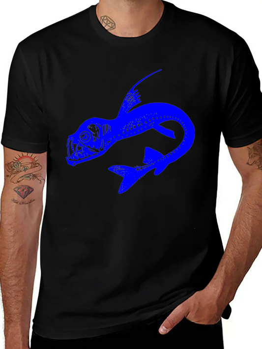 Viper Fish Blue Classic Fit Graphic Tee For Daily Comfort – Unisex Cotton Shirt