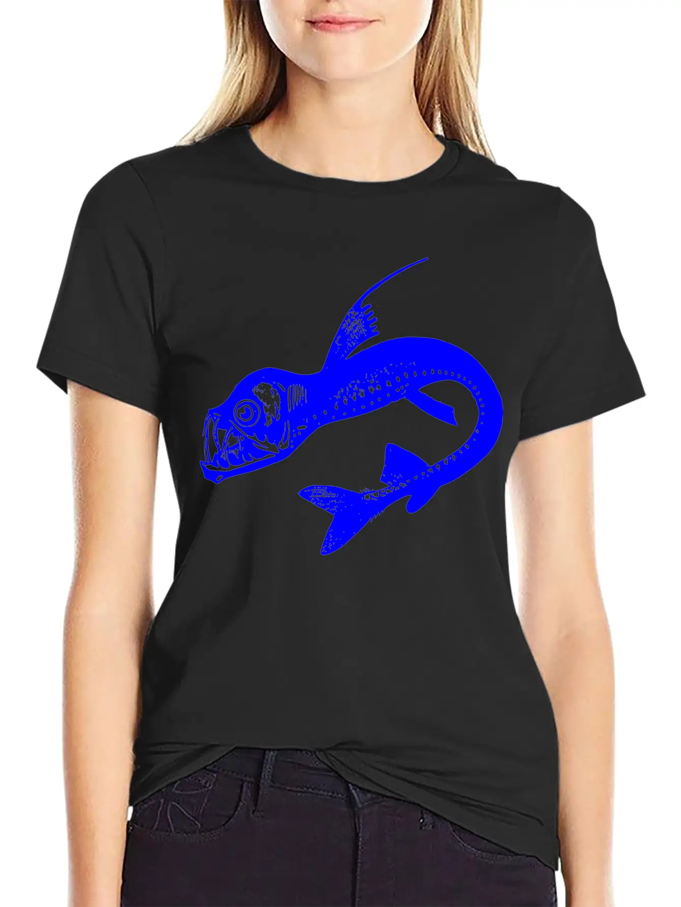 Viper Fish Blue Classic Fit Graphic Tee For Daily Comfort – Unisex Cotton Shirt
