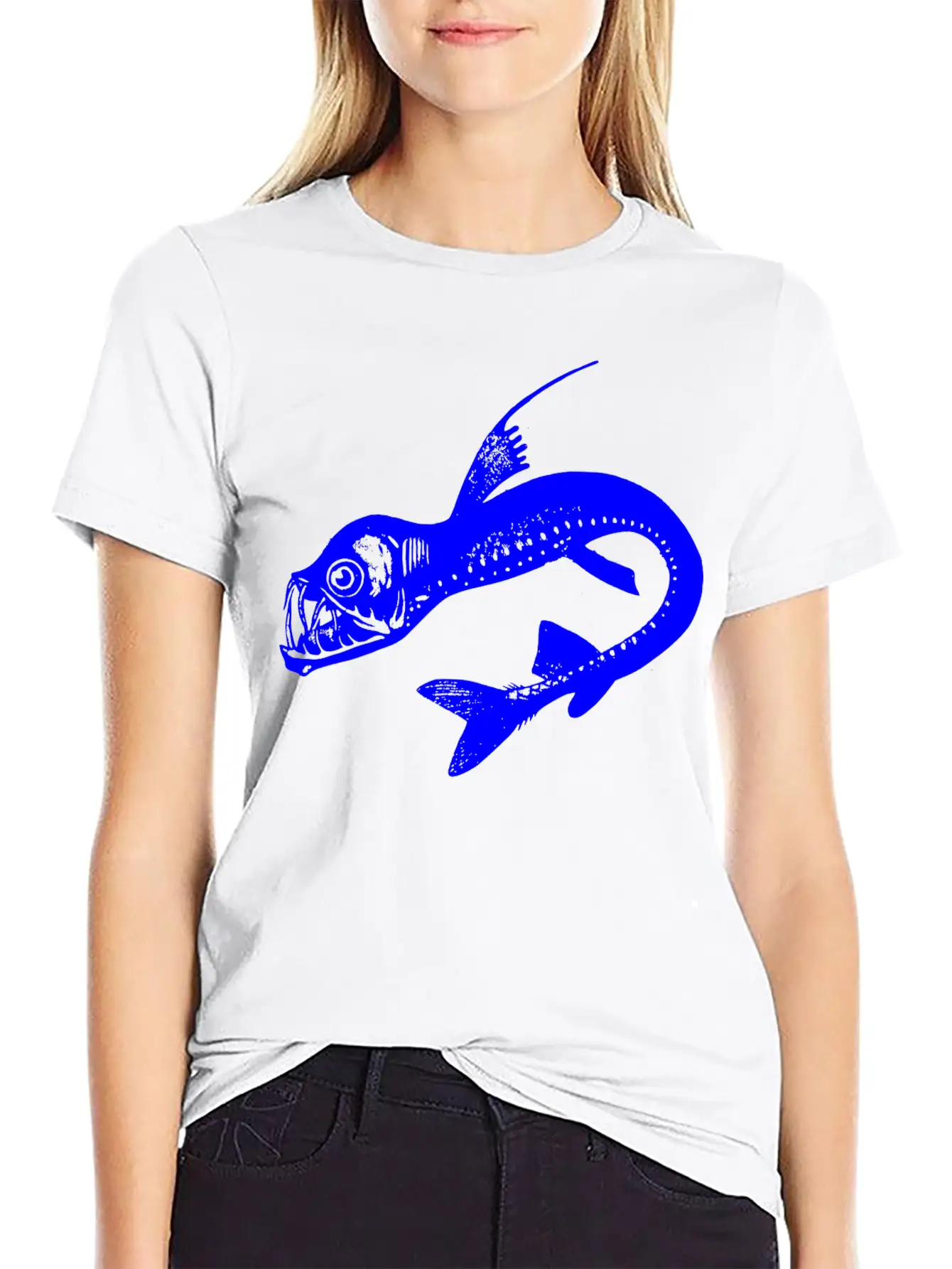 Viper Fish Blue Classic Fit Graphic Tee For Daily Comfort – Unisex Cotton Shirt