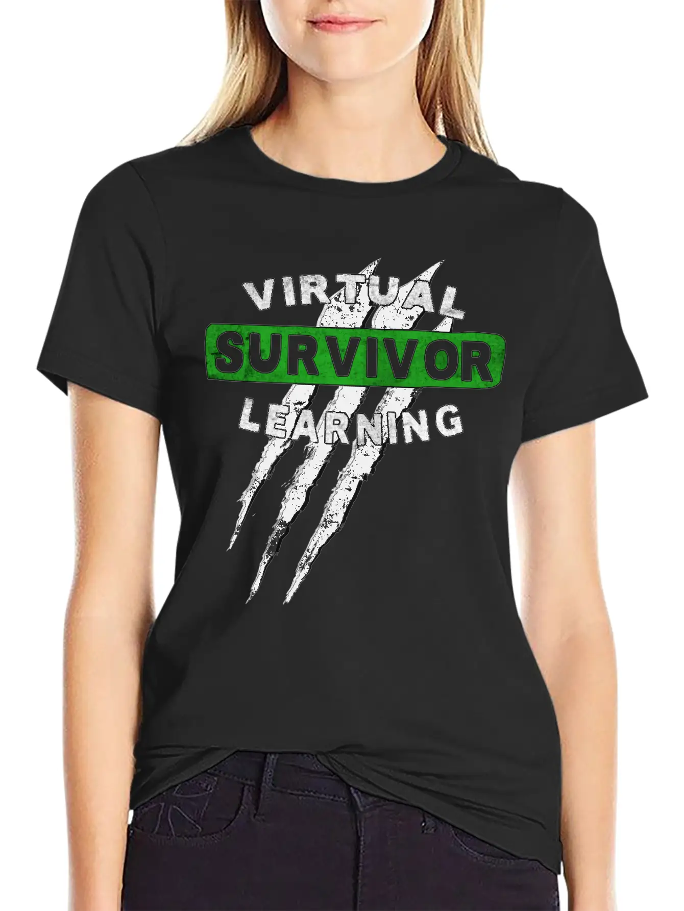 Virtual Learning Survivor, Back To School Essential Cotton Tee For Daily Outfits – Unisex Style