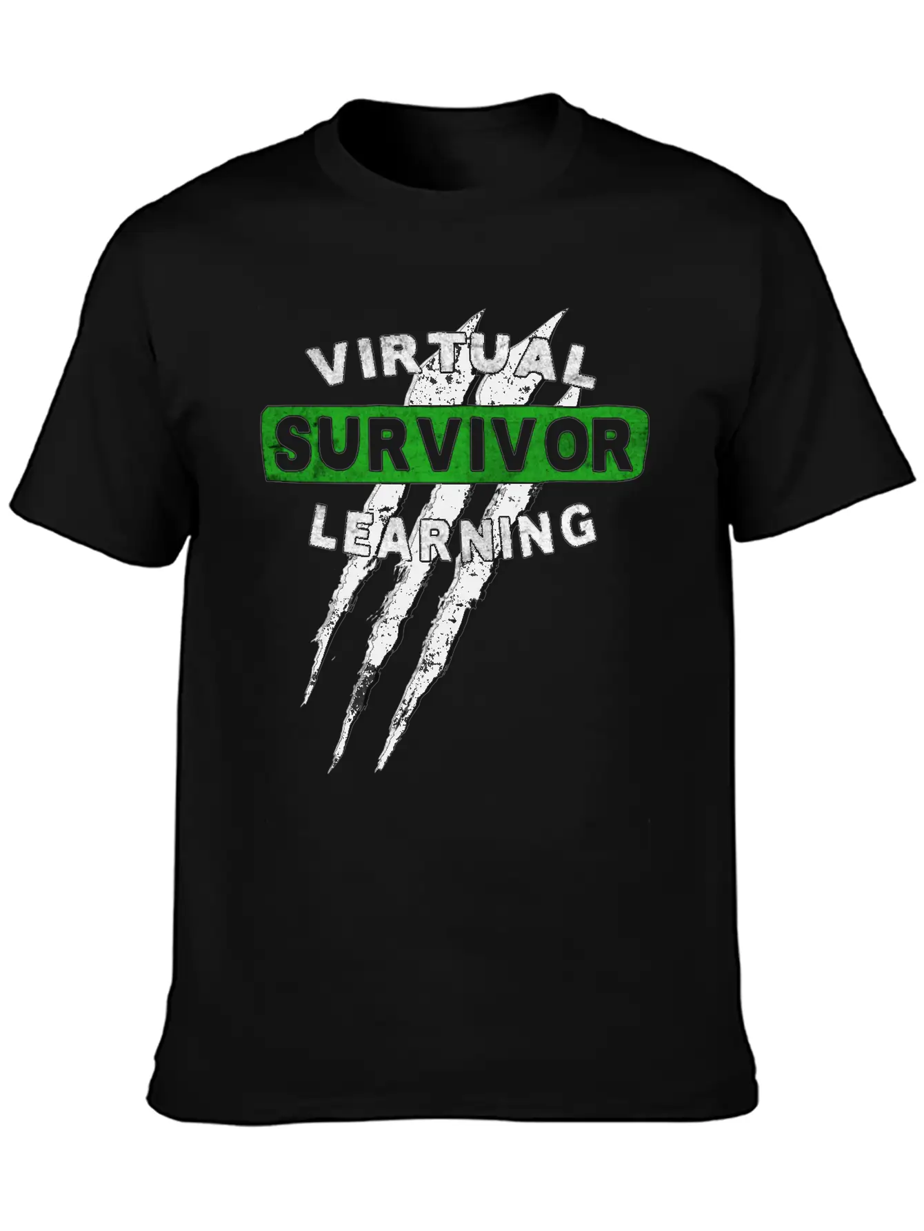 Virtual Learning Survivor, Back To School Essential Cotton Tee For Daily Outfits – Unisex Style