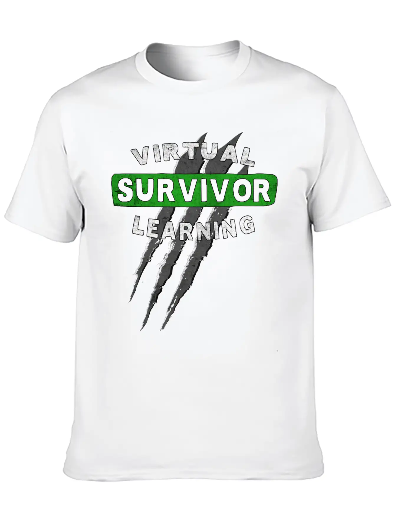 Virtual Learning Survivor, Back To School Essential Cotton Tee For Daily Outfits – Unisex Style