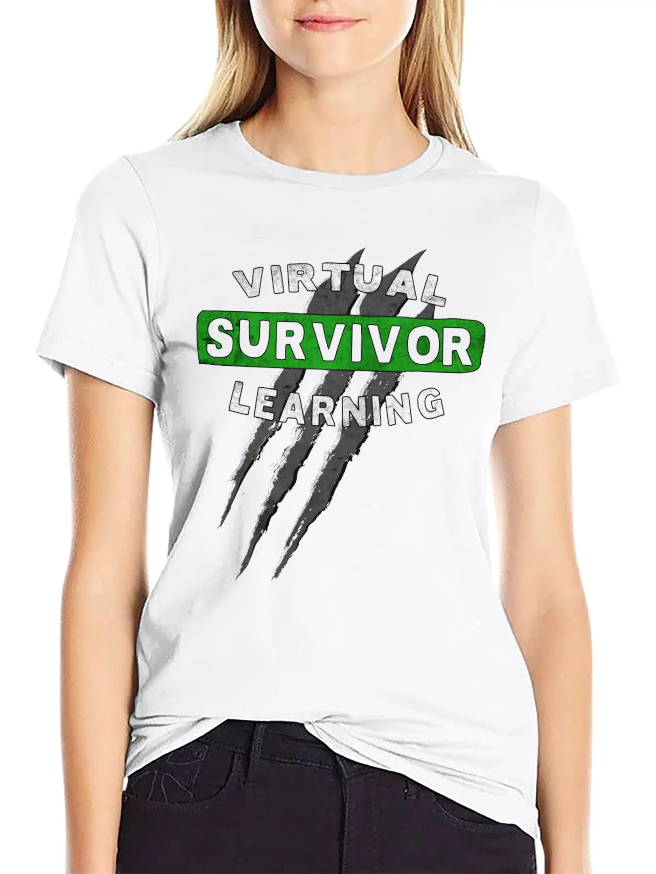 Virtual Learning Survivor, Back To School Essential Cotton Tee For Daily Outfits – Unisex Style