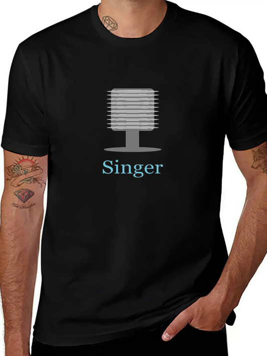 Vocal Microphone For Him Classic Fit Graphic Tee For Daily Comfort – Unisex Cotton Shirt