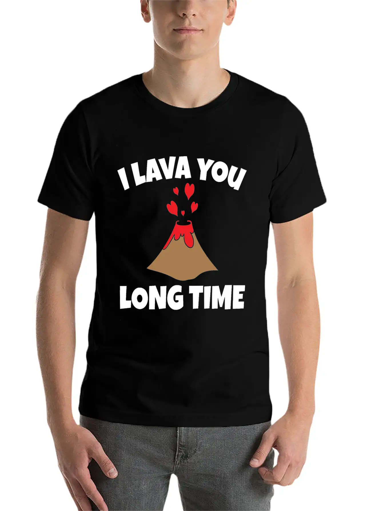 Volcano Lava Funny Lightweight Cotton T-Shirt – Daily Comfort Graphic Shirt