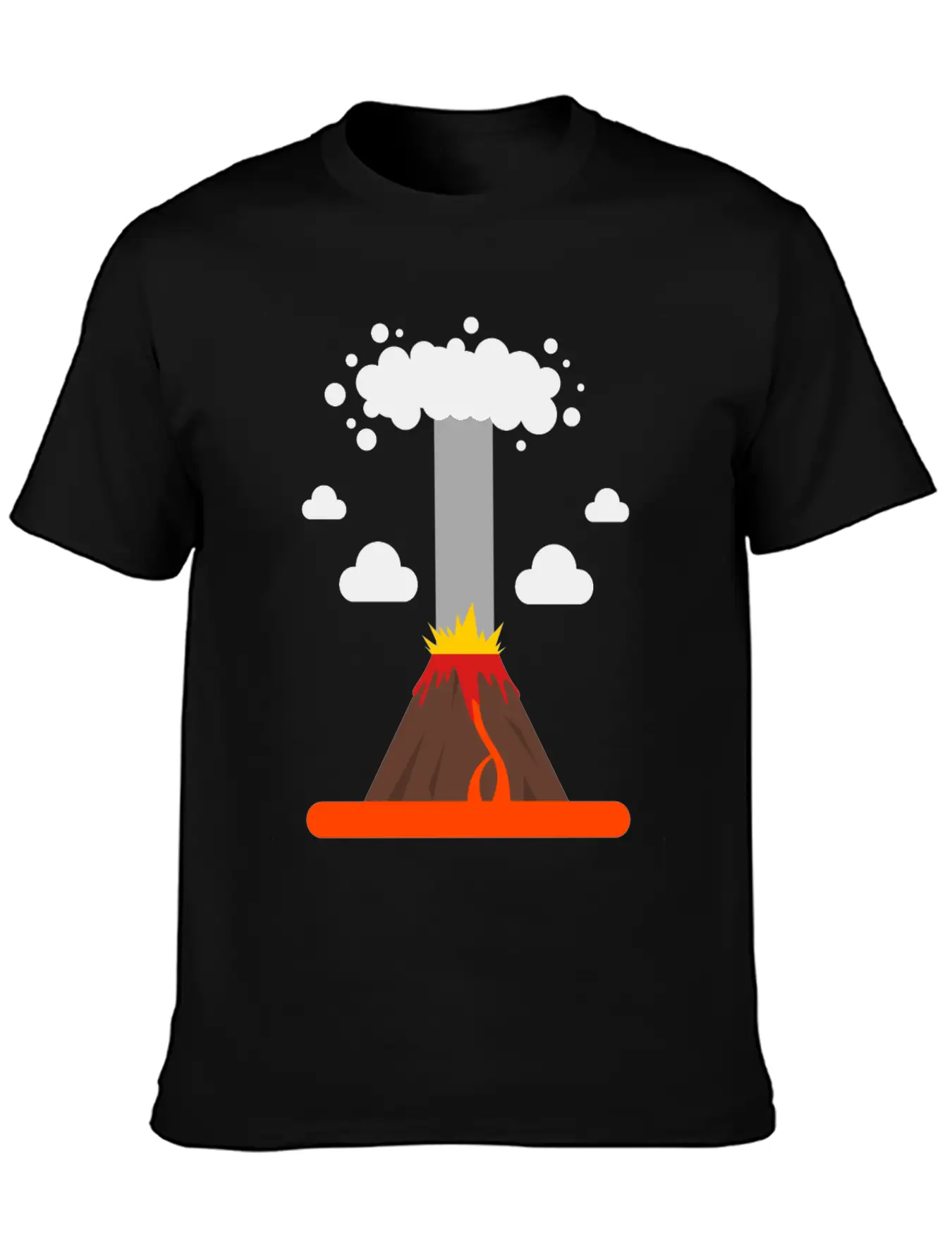 Volcano Lava Girls Boys Volcano Lover Comfortable Minimalist Graphic Tee – Summer Style Essential