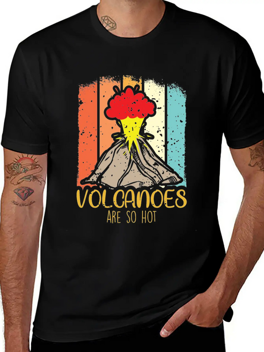 Volcano Science Volcanoes Lawa Hot Explosion Relaxed Everyday Tee – Lightweight And Durable Cotton