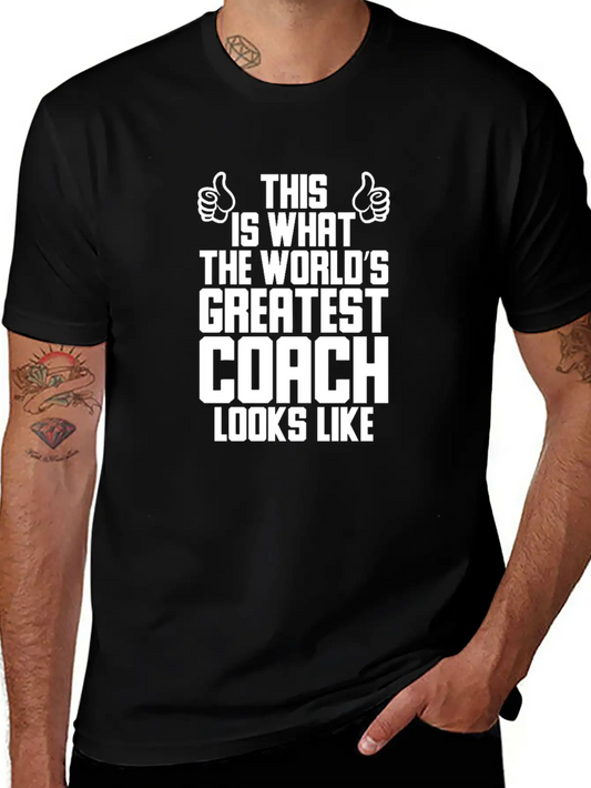 Volleyball Tshirt Worlds Greatest Coach Best Coach Modern Fit Casual T-Shirt – Clean And Versatile Design