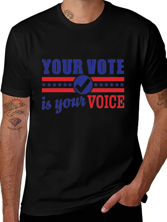 Vote Voting Elections President Voice Decision Classic Fit Graphic Tee For Daily Comfort – Unisex Cotton Shirt
